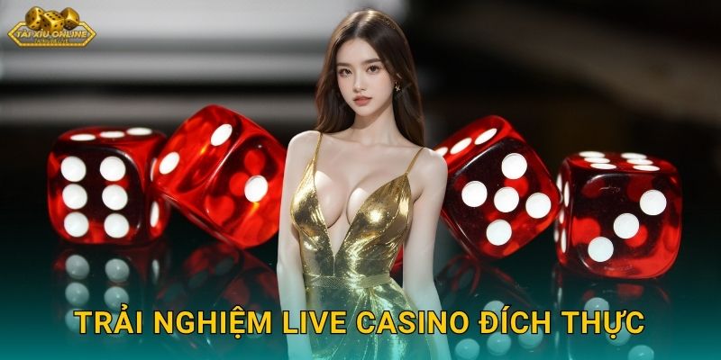 Trải nghiệm live casino đích thực